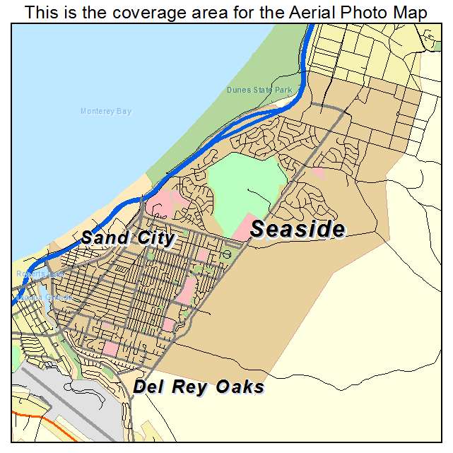 Seaside, CA location map 