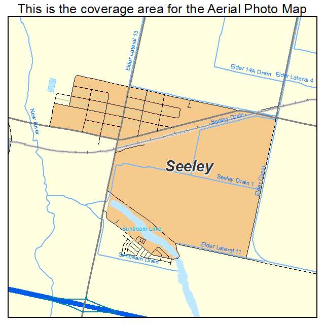Seeley, CA location map 