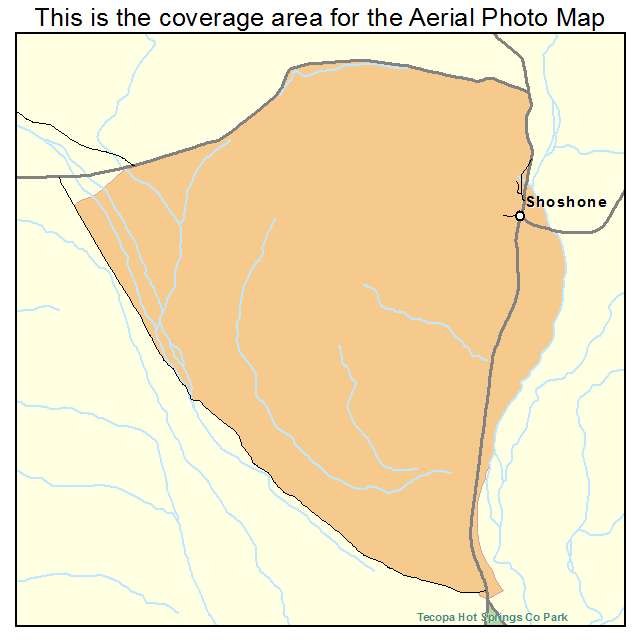 Shoshone, CA location map 