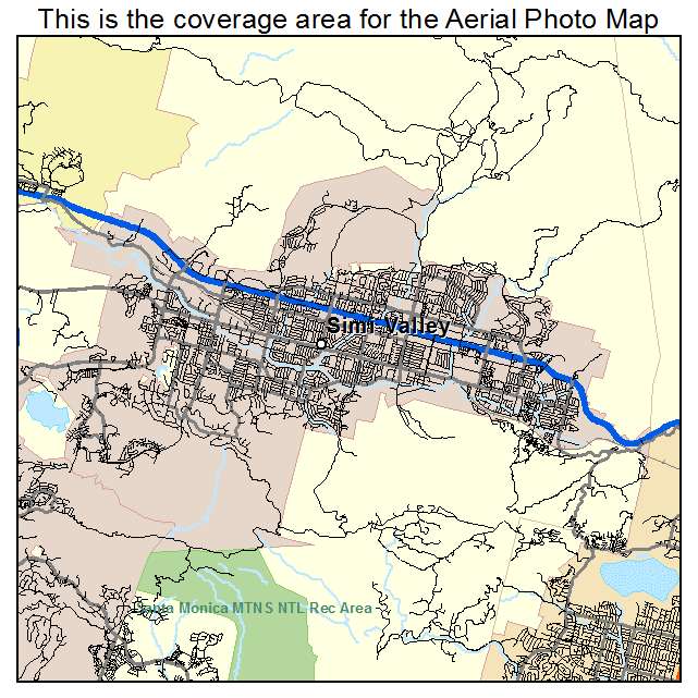 Simi Valley, CA location map 