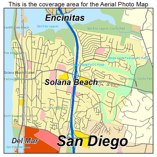 Solana Beach, CA location map 