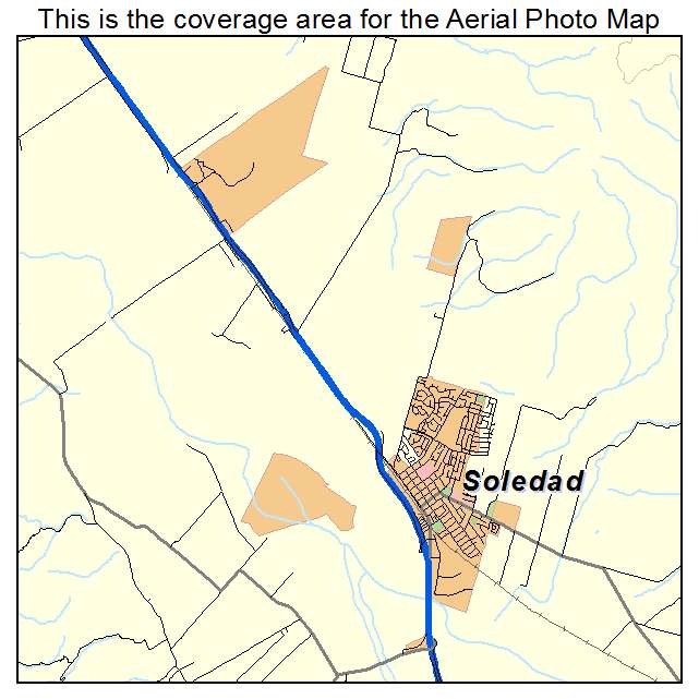 Soledad, CA location map 