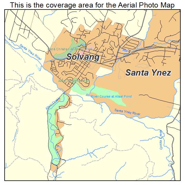 Solvang, CA location map 