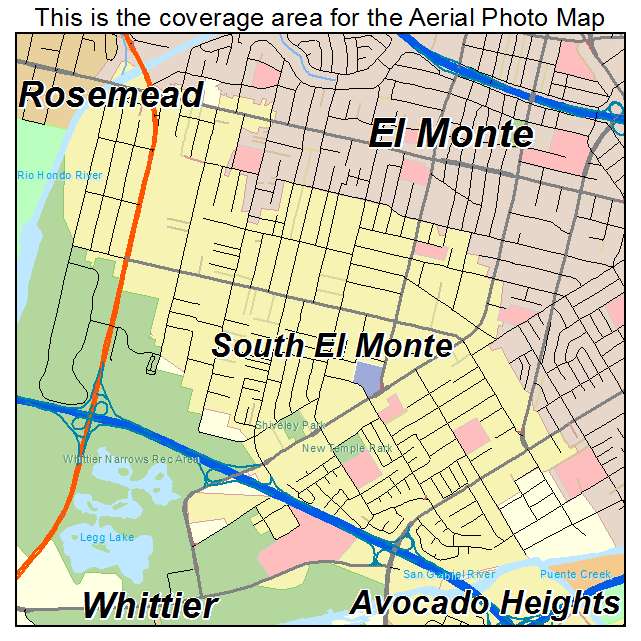 South El Monte, CA location map 