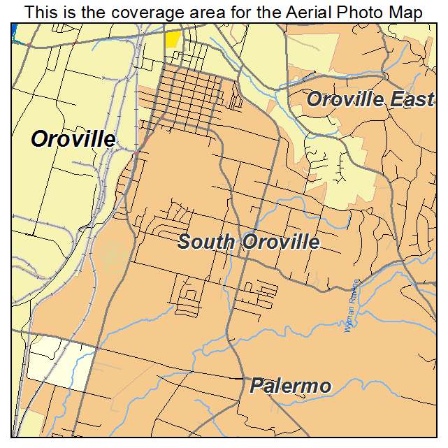 South Oroville, CA location map 