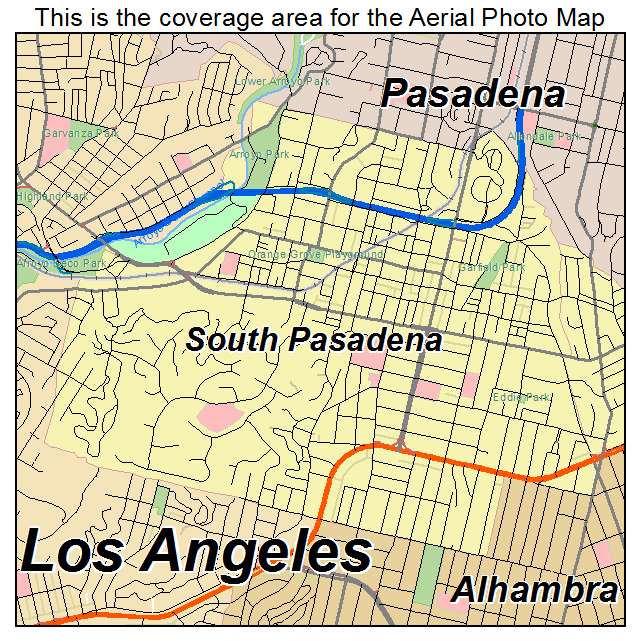 South Pasadena, CA location map 