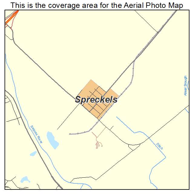 Spreckels, CA location map 