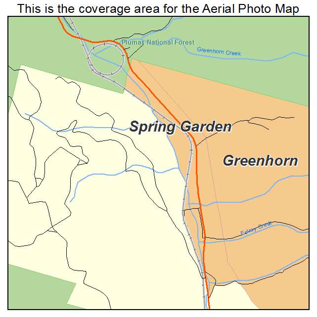 Spring Garden, CA location map 