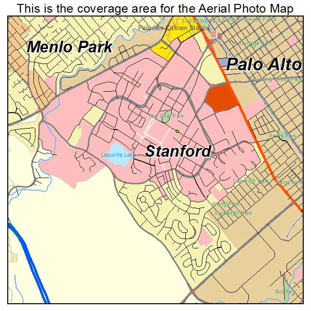 Stanford, CA location map 