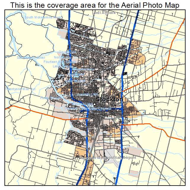 Stockton, CA location map 