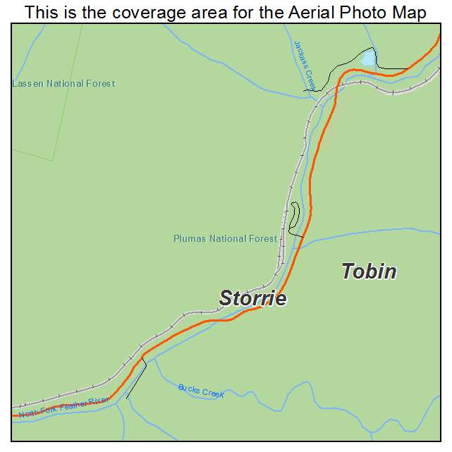 Storrie, CA location map 