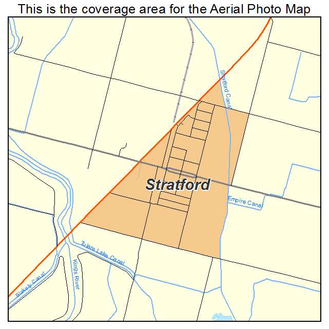 Stratford, CA location map 