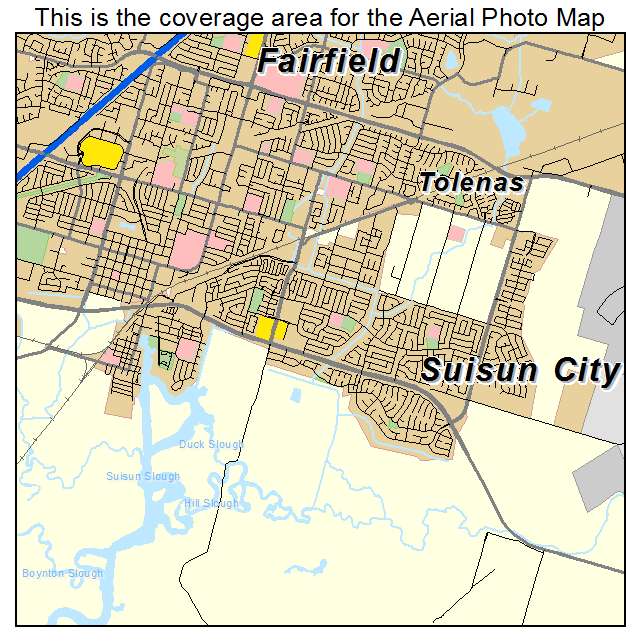 Suisun City, CA location map 