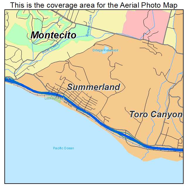 Summerland, CA location map 