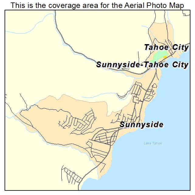 Sunnyside Tahoe City, CA location map 