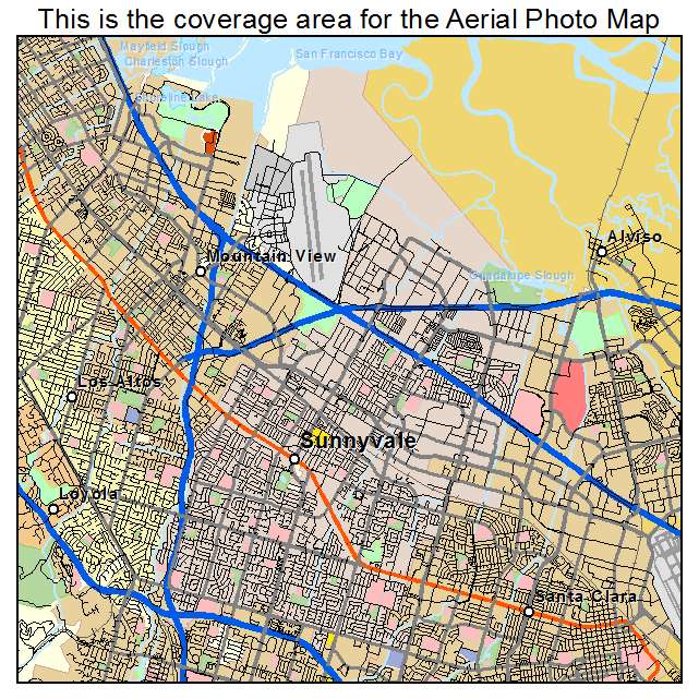 Sunnyvale, CA location map 