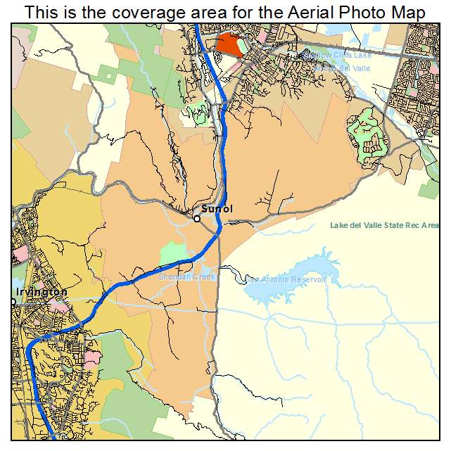 Sunol, CA location map 