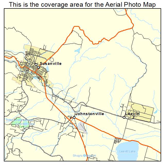 Susanville, CA location map 