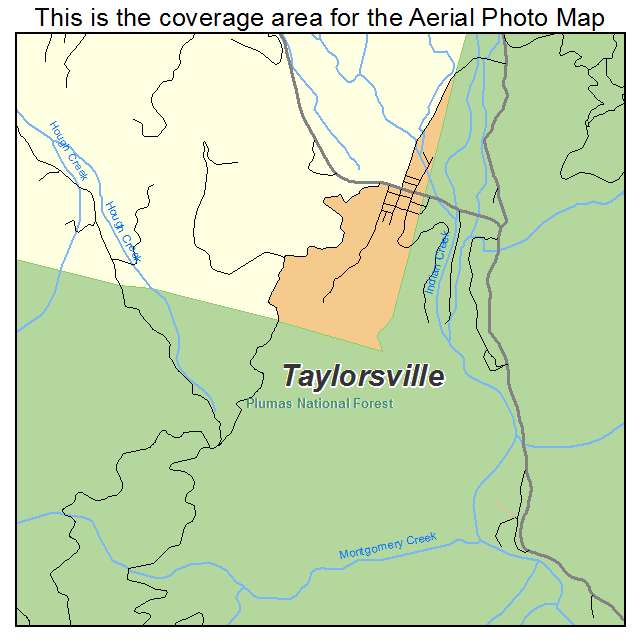 Taylorsville, CA location map 