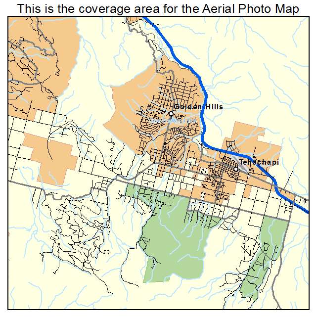 Tehachapi, CA location map 