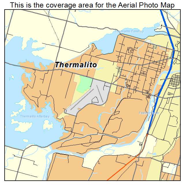 Thermalito, CA location map 