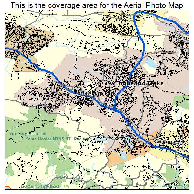 Thousand Oaks, CA location map 