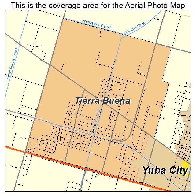 Tierra Buena, CA location map 