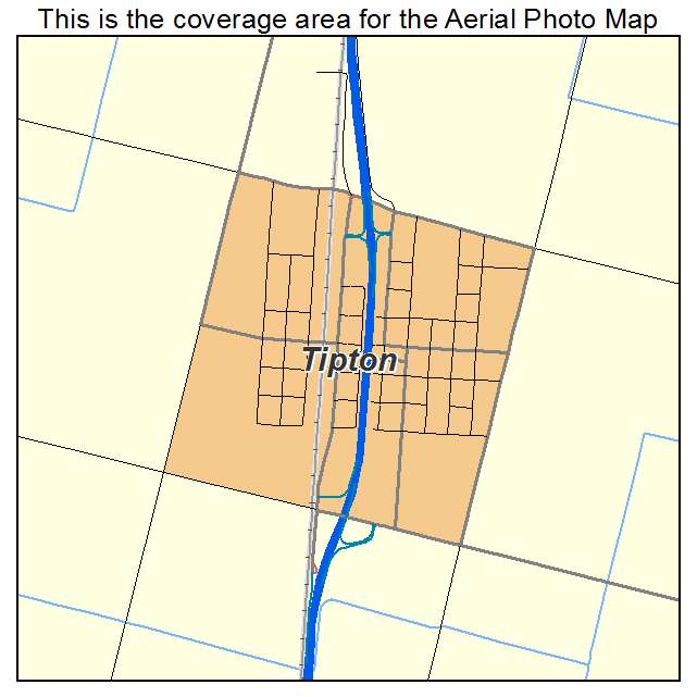 Tipton, CA location map 
