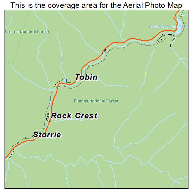 Tobin, CA location map 