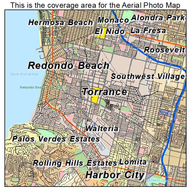 Torrance, CA location map 