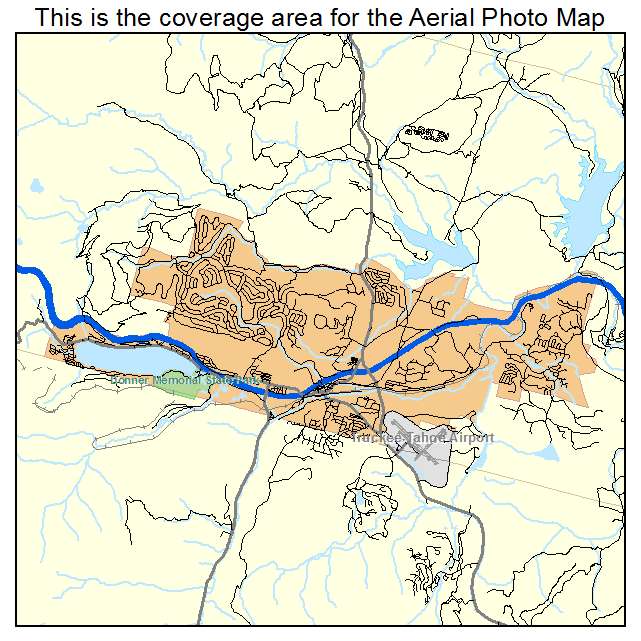 Truckee, CA location map 