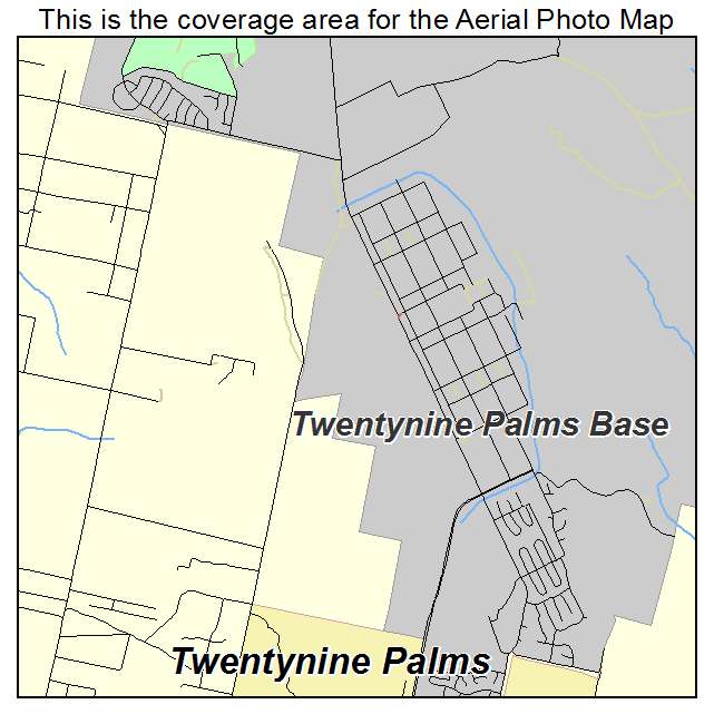 Twentynine Palms Base, CA location map 