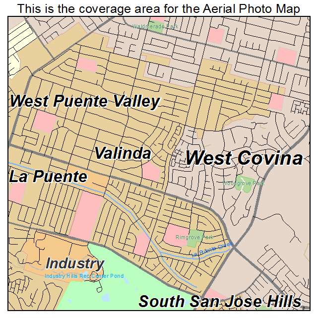Valinda, CA location map 