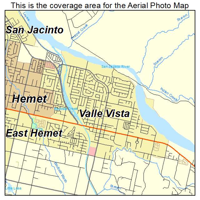 Valle Vista, CA location map 