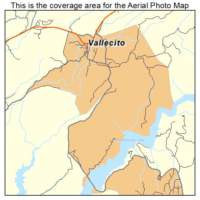 Vallecito, CA location map 
