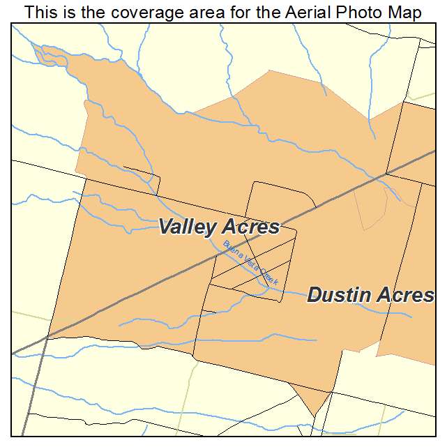 Valley Acres, CA location map 