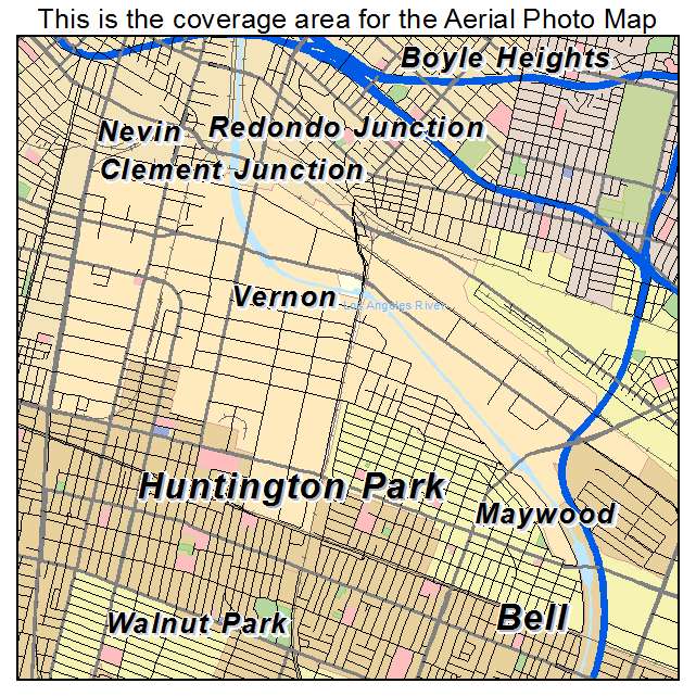 Vernon, CA location map 