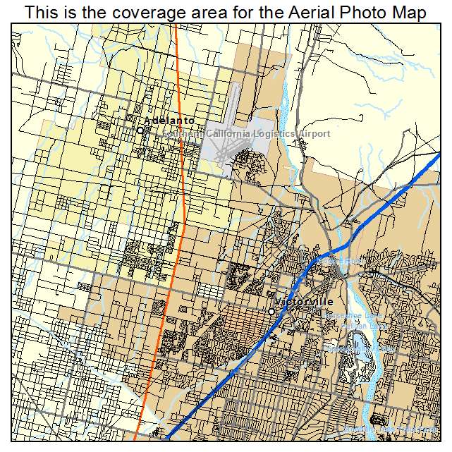 Victorville, CA location map 