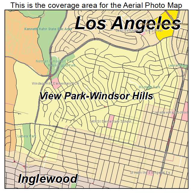 View Park Windsor Hills, CA location map 
