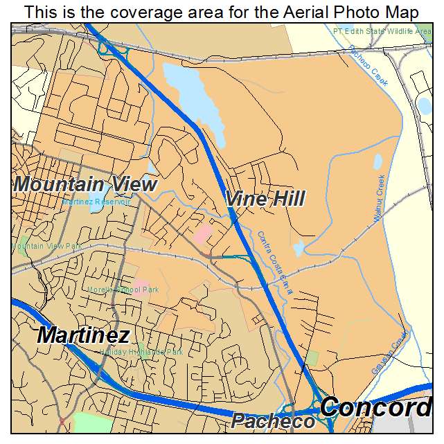 Vine Hill, CA location map 