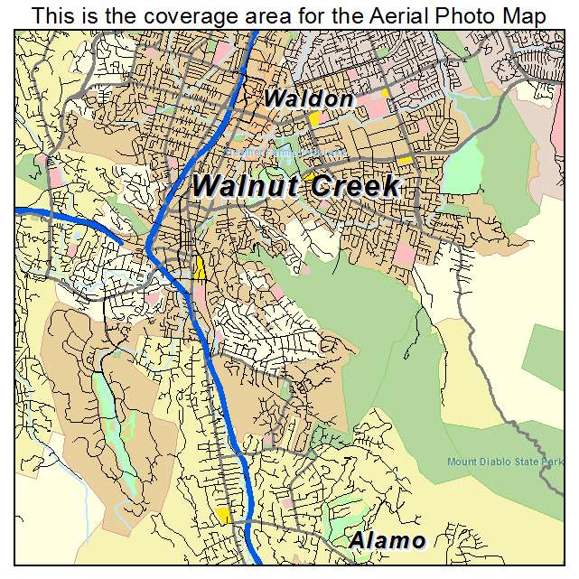 Walnut Creek, CA location map 