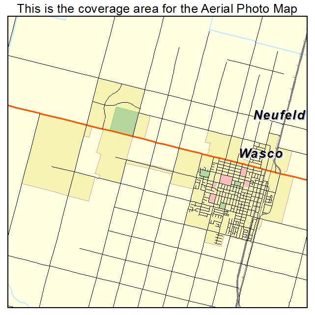 Wasco, CA location map 