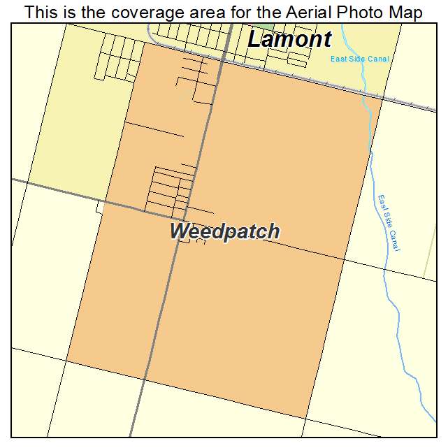 Weedpatch, CA location map 