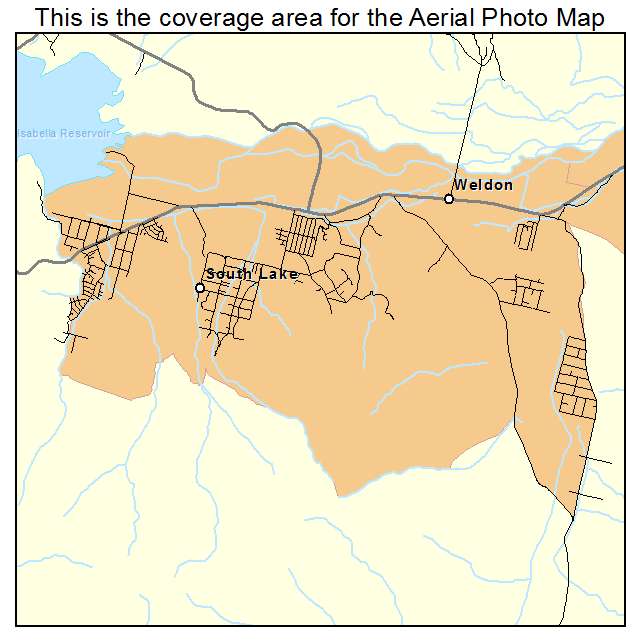 Weldon, CA location map 