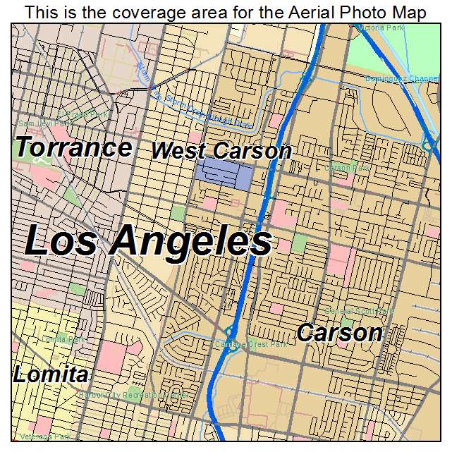 West Carson, CA location map 