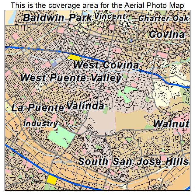 West Covina, CA location map 