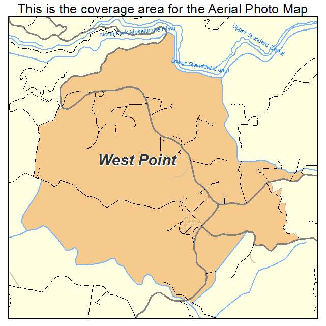 West Point, CA location map 