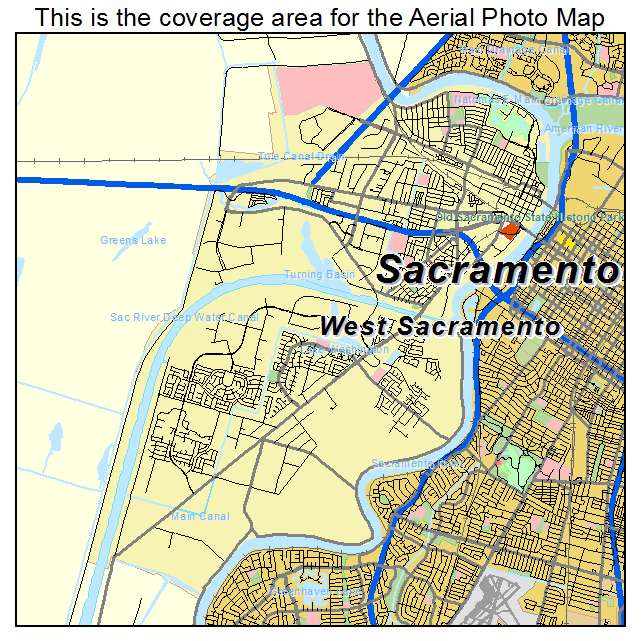 West Sacramento, CA location map 