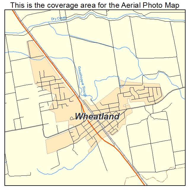 Wheatland, CA location map 