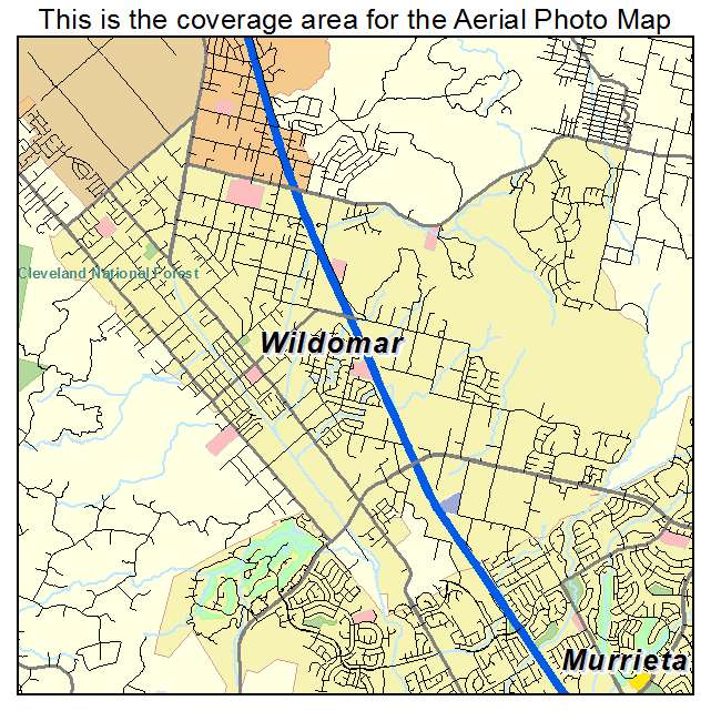 Wildomar, CA location map 